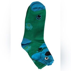Adult Bluey Dog Paw Print Sock